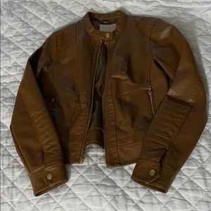 Faux leather jacket